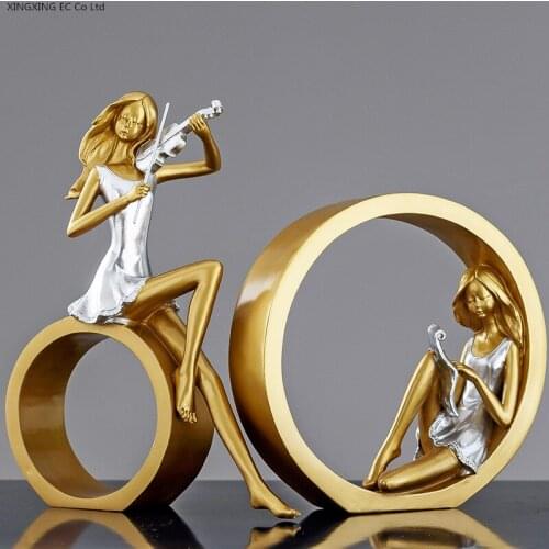Creative Cute Girl Decoration Accessories Resin Beauty Home Decoration Ornaments Simple Home Entrance TV Cabinet Room Crafts