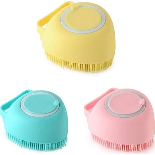 Soft Silicone Brushes For Bath Shower Sponge Body Bath Accessories Comb Massage Brush Massage Brush Bombs Bathroom Washing Z8P1