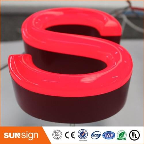 Wholesales popular led light acrylic faces frontlit led letters