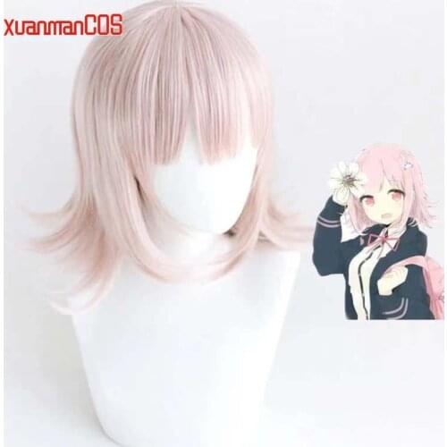 Anime Dangan Ronpa Nanami ChiaKi Wig Cosplay Costume Heat Resistant Synthetic Hair Women Wigs