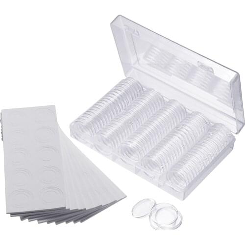 Plastic Storage Organizer Box Coin Storage Box With100 Pieces 30mm Coin Capsules Coin Holder Case For Coin Collection Home Decor
