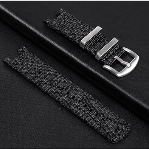 Black Nylon Watchband Band Strap For Xiaomi Amazfit T rex T-Rex Pro Smartwatch Wrist Straps Replacement Bracelet Belt Correa