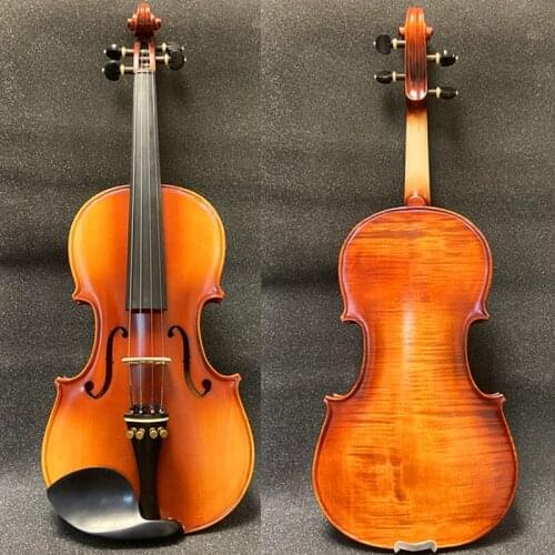 Strad style SONG Maestro handcrafted 4/4 violin,carving ribs and neck,mellow and elegant sound