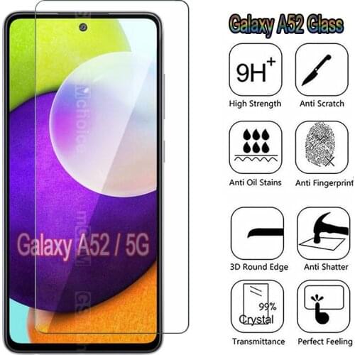 Glass For Samsung Galaxy A52 5G SM-A525F SM-A526B Cover Screen Scratch Proof Protective Film For Samsung A52 A 52 Tempered Glass