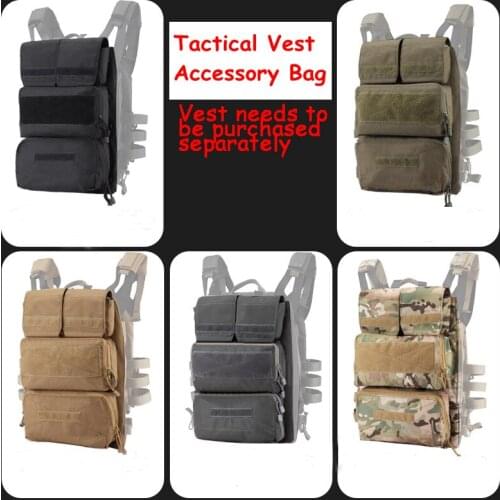 JPC2.0 Vest Accessory Bags Zipper-on Pouch Tactical Hunting Military Bag Airsoft Plate Carrier