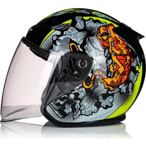Motorcycle Helmet Casco Moto Motocross Off-road Helmet Double Lens Four Seasons Moto Racing Open Face Helmet