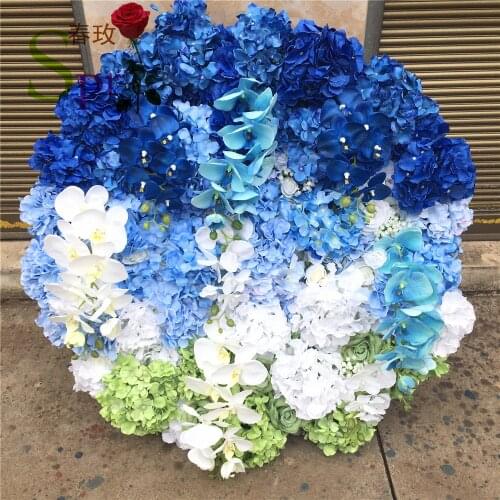 SPR Silk Flower Wall Backdrop Wedding Decoration peony hydrangea flower wall