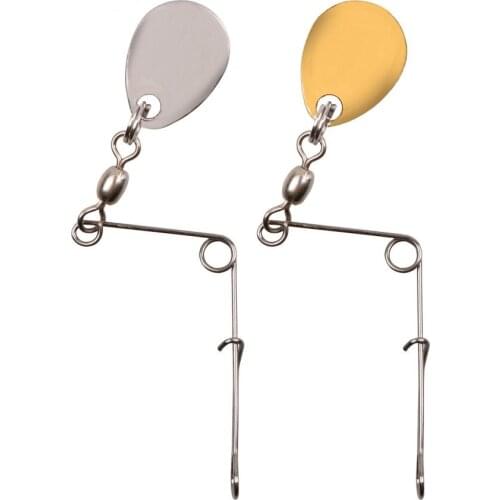 5pcs/lot Rotating sequins Lure Sheet Noisy Spinner Spoon Lures DIY Lures Frogs VIB Bearded man accessories balance accessories