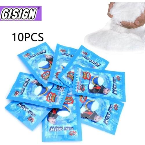 10pcs Additives Snow For Slime Magic Fake Instant Snow Make Slime Modeling Clay Cloud Powder Floam Mud Decorations Toys