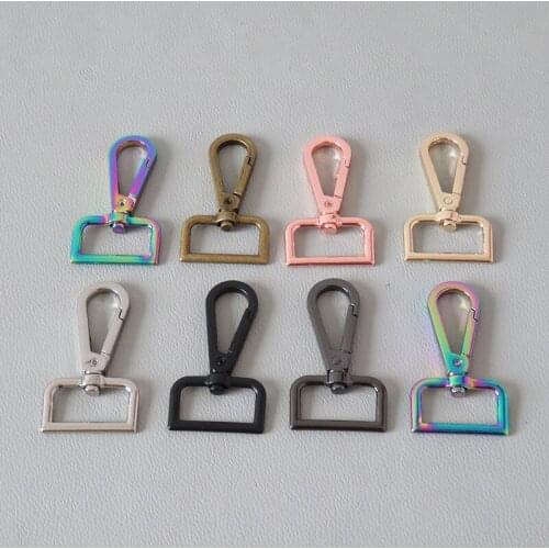 100Pcs/Lot Wholesale Metal Hardware Snap Hook Lobster Clasp Pet Leads Carabiner Belt Buckles Bag Sewing Parts DIY Accessories