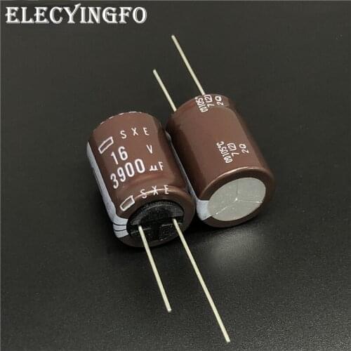 2Pcs/Lot 3900uF 16V3900uf NCC SXE Series 18x25mm Low Impedance 16V3900uF Electrolytic Capacitor