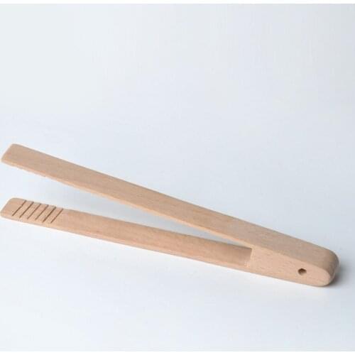 20cm*4cm / 30cm*6cm Wooden Food Clips Toast Tongs Toaster Bacon Clamp Sugar Ice Tea Tong Salad Kitchen Clipping Tool