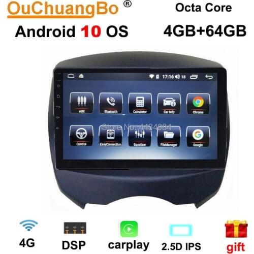 Ouchuangbo 2.5D IPS screen car gps recorder for BYD F0 2008-2010 support split screen 8 core DSP carplay 4+64 android 10 OS