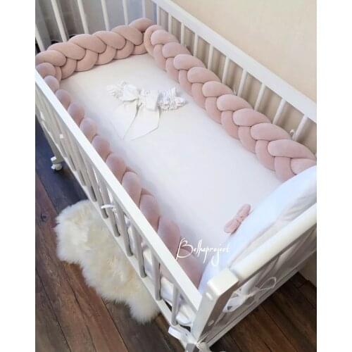 2M/3M/4M Baby Bed Bumper for Newborn Protector Crib Bumper Tour De Lit Bebe Tresse Baby Essentials