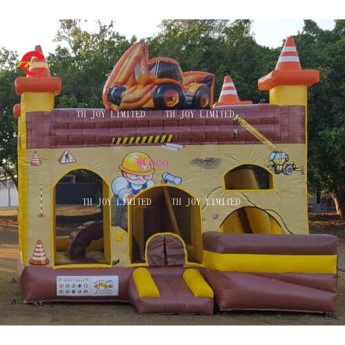 Free air ship to door,4.5x4m-15x13ft Inflatable jumping castles bounce house combo with slide, party rental bounce combo castle