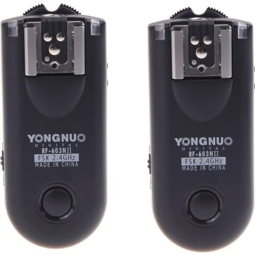Wireless Remote Flash Trigger Yongnuo RF-603N II Shutter Release With cable N1 for Nikon D800 D700 D300 D200 D3