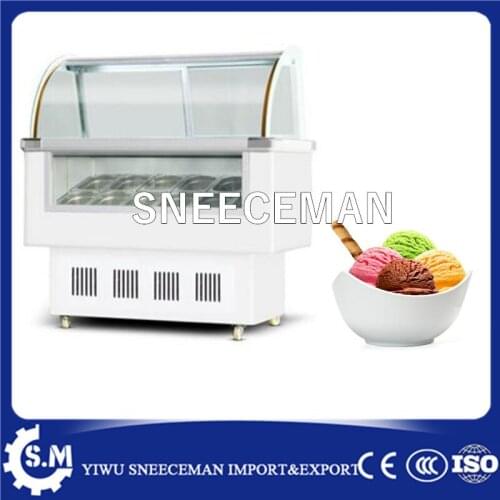 Market and bakery refrigerating ice cream disply cabinet