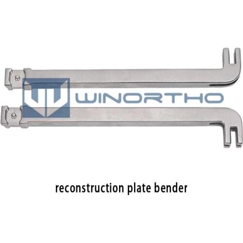 Reconstruction plate bender medical orthopedic instrument