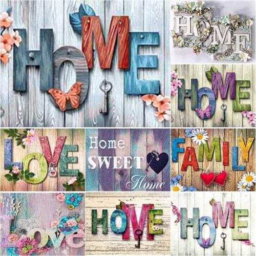 New 5D DIY Diamond Painting Home Cross Stitch Flower Scenery Diamond Embroidery Full Square Round Drill Crafts Home Decor Gift