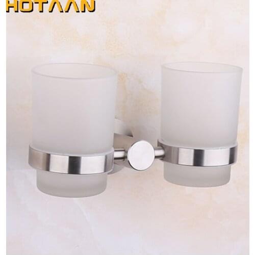 New Arrival SUS304 Stainless steel Tumbler Holder Cup & Tumbler Holders Toothbrush Holder Bathroom Accessories Banheiro YT-10308