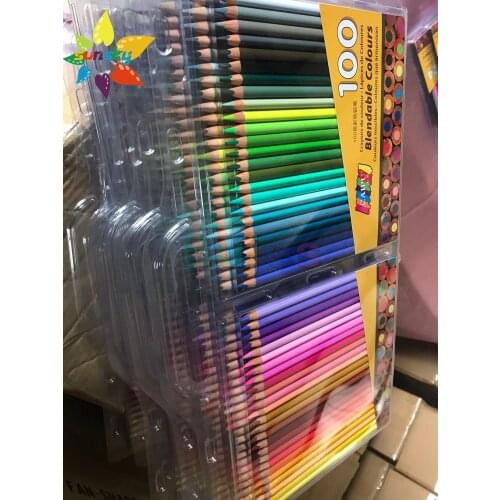 100 color caipu hand painting color pencil 40mm core artist professtional drawing color pencil scholar soft Colored fine art set