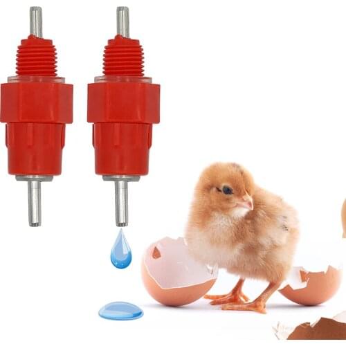 20Pcs Poultry Chicken Nipple Drinker Brid Automatic Water Cups With Spring Type Fountain Mouth Water Farming chick Equipment