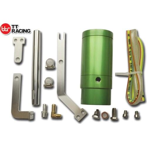 SPLITE_OT_GR - GREEN 0.5L Oil Baffled Catch Can fits Holden V8 LS1 LS2 LS3 / COMMODORE VE V6