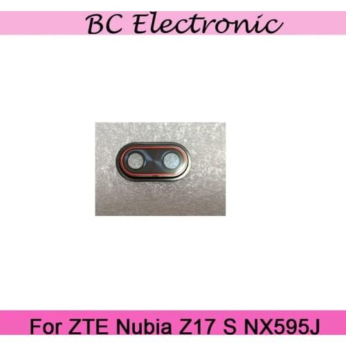 Original 5.5'' High quality For Z17 S Big back camera glass With frame For ZTE Nubia Z17 S NX595J Back Camera Glass