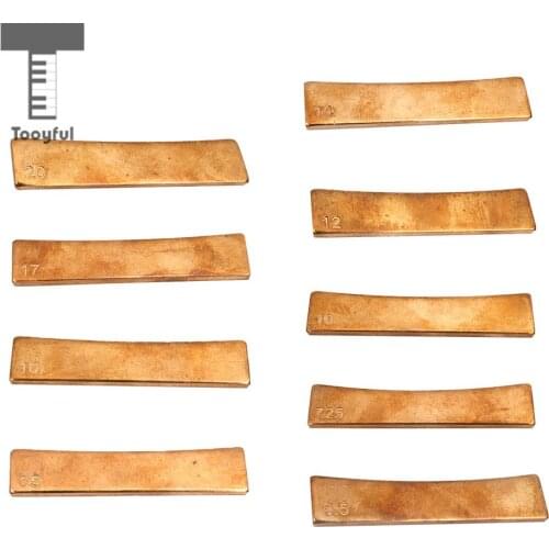Tooyful Durable Brass Guitar Radius Fret Press Caul Insert Fretboard Fingerboard Accessory for Guitarist Luthier Tools