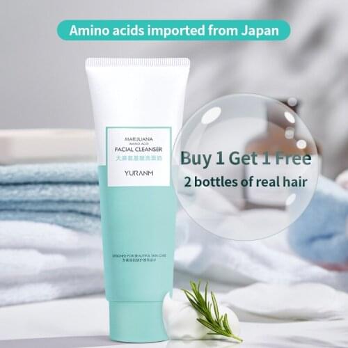 Yuranm mild soothing amino acid facial cleanser sensitive skin acne Moisturizing Clear facial cleanser men and women