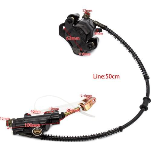 Rear Disc Brake System Caliper Pad For 50cc-125CC PIT PRO Chinese Young Bulls ATV Four-Wheel Off-road Vehicle