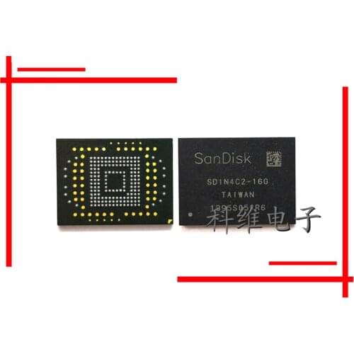 1pcs/lot SDIN4C2-16G 169 phone hard ball emmc flat character IC memory chips