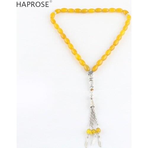 100% Natural Agate 33 Beads Muslim Bracelet 8*12mm Tasbih Alla Topaz agate Amethyst bead Bracelet Vase Shape Accessories