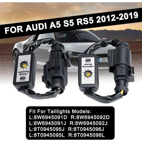 2Pcs Add-on Module Cable Car Light Dynamic Turn Signal Indicator Wire Harness For AUDI A5 S5 RS5 2012-2019 LED Taillight