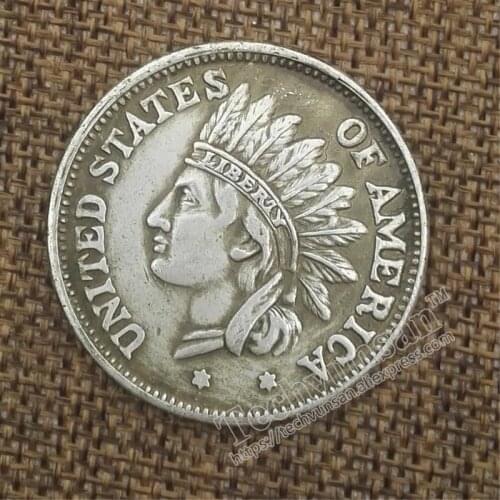 50piece/lot 1851 make old copper and silver coins US $1 foreign silver coins antique coins diameter 38MM