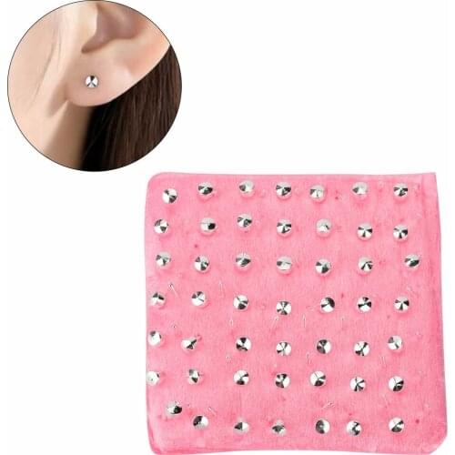 98pcs/set Sterilized Ear Stud Earrings Piercing Nail Screw Jewelry Tool Accessories for Women Fashion Metal Anti-rust Earrings