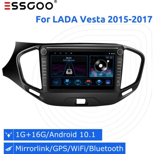 Essgoo For LADA Vesta 2015-2017 Car Radio 2 din Android 9.1 Car Stereo Bluetooth Autoradio 2din GPS Navigation Multimedia Player