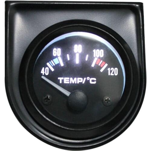 Car universal gauge 52MM black water temperature meter measuring range for car