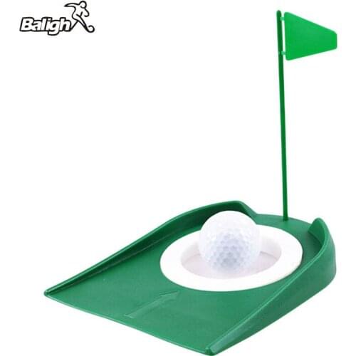 Balight Green Golf Regulation Cup Hole Flag Indoor Home Yard Outdoor Practice Training Trainer Aids Golf Bracelets Repair Kit