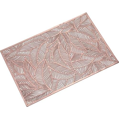 Free Shipping Placemats Heat-Resistant Anti-Skid Hollow Out Decorative Table Mat for Home Dining Room Kitchen