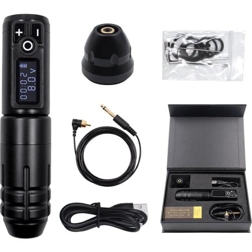 Professional Wireless Tattoo Machine Pen Replaceable Battery Coreless Motor Rotary Tattoo Pen Cartridge For Tattoo Artists