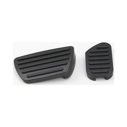 Black Fuel Gas Brake Footrest Pedal Cover Trim 2pcs For Toyota 4Runner 2010-2019