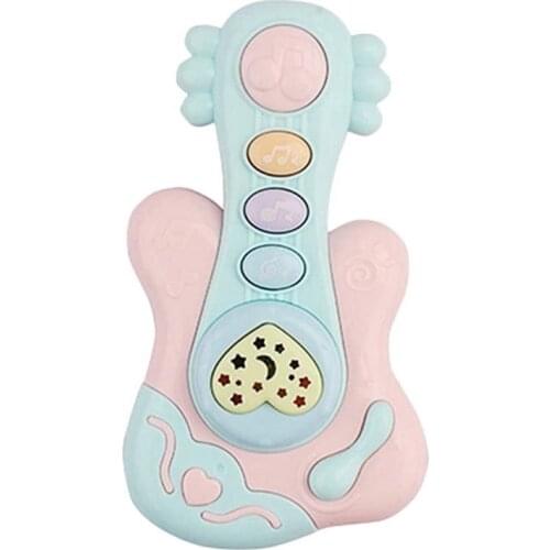 Baby Musical Toy, Educational Piano Music Toy Guitar / Rattle Toy with Lights