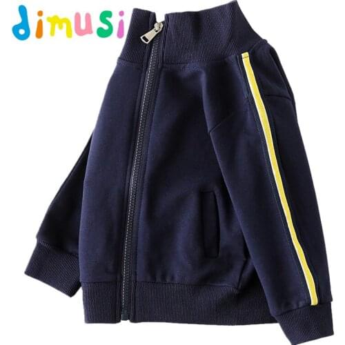 DIMUSI Boy spring jackets Fashion outwear Streetwear zipper Jacket Kids Windbreaker 4 colors Coats Girl sport Jackets