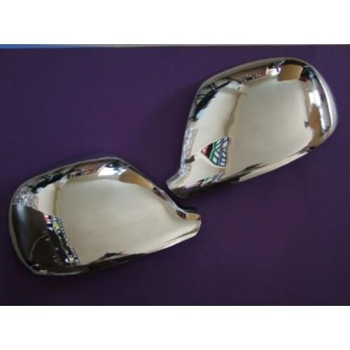 For VW Touran VW Golf 4 Chrome Mirror Cover 2 Piece 2010-2013 Stainless Steel Chromium Styling