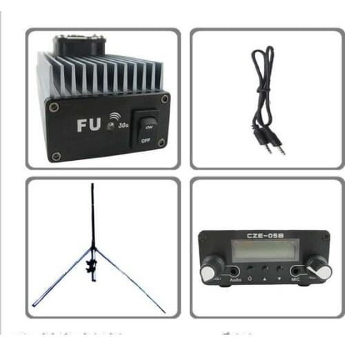 FMUSER FU-30A 30W Professional FM amplifier transmitter 85 ~ 110MHz Wth GP antenna KIT