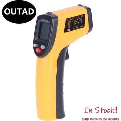 Handheld Non-contact IR Infrared Thermometer Digital LCD Laser Pyrometer Surface Temperature Meter Gun Imager C F Backlight