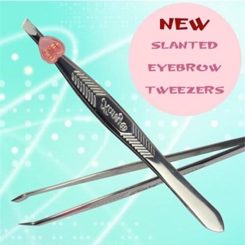 2PCS Lady Girls Stainless Steel Shape Tool Eyebrow Face Nose Hair Clip Tweezer Remover Hot