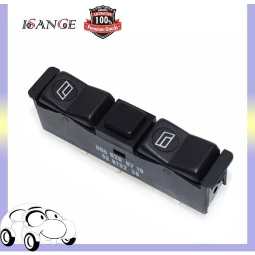 ISANCE Electric Power Window Switch Left Front Fit Mercedes Benz W123 W126 W201 (BZ005) 0008208110 Wholesale/Retail