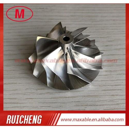 K04 6+6 blades 46.39/56.08mm 5306-123-2014 upgrade 5304-970-0064 upgrade aluminum 2618/milling/billet compressor wheel